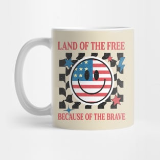 4th Of July Smile Face America Funny Independence Day Mug